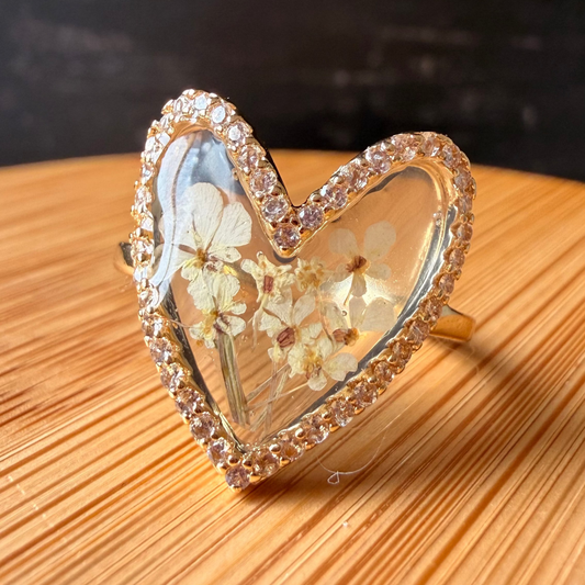 Anillo corazón de lumina