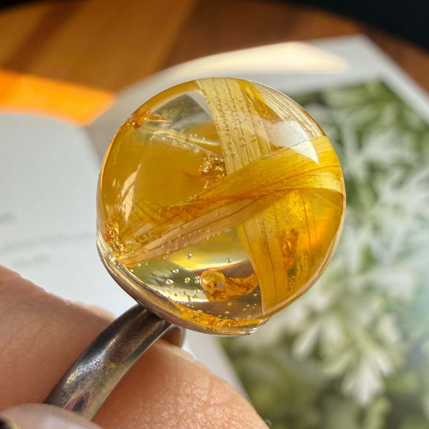 Anillo destello de sol