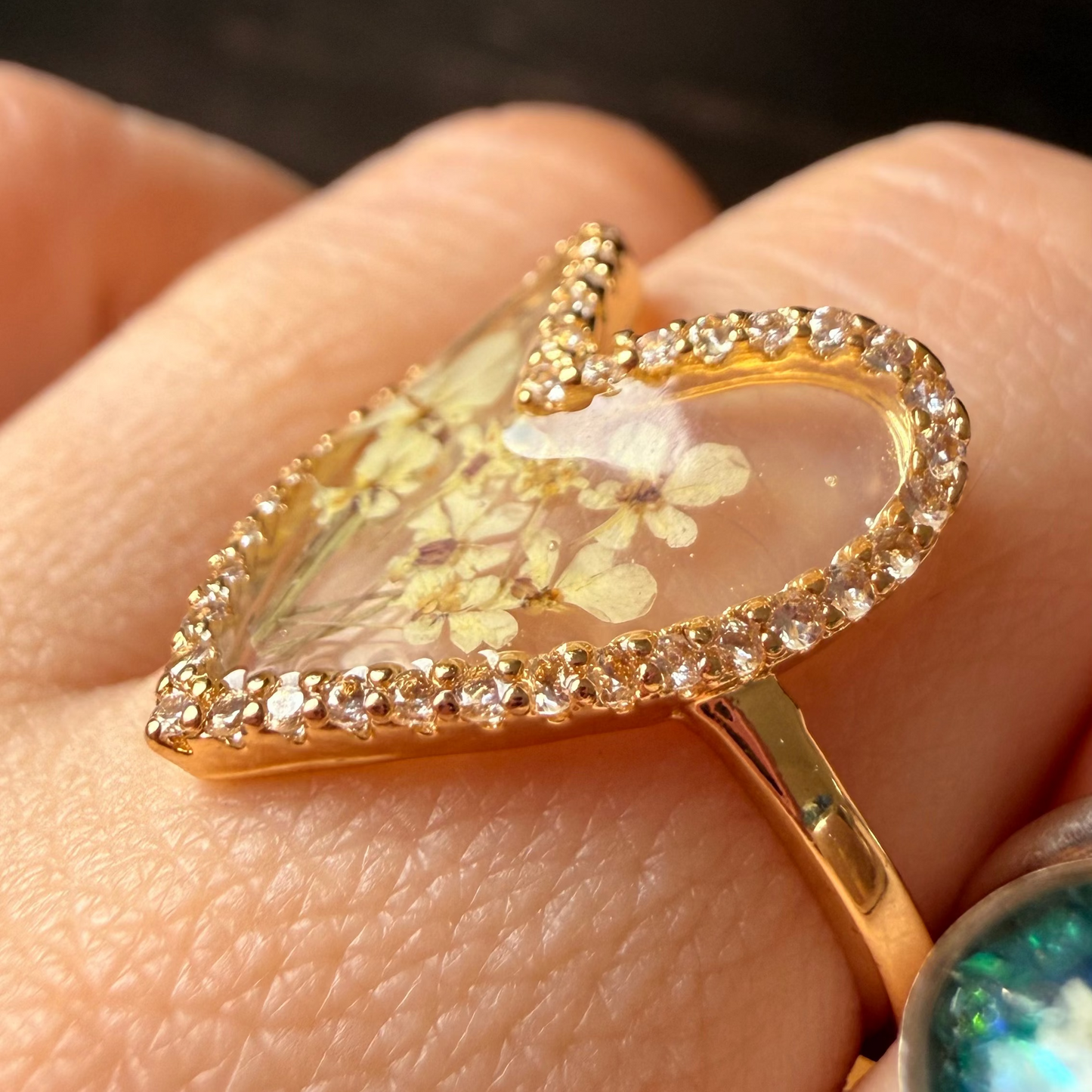Anillo corazón de lumina