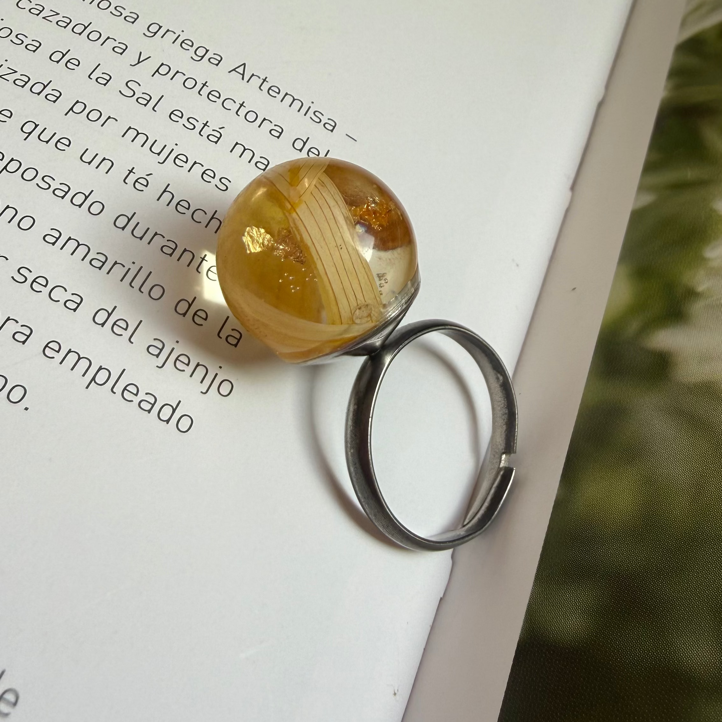 Anillo destello de sol