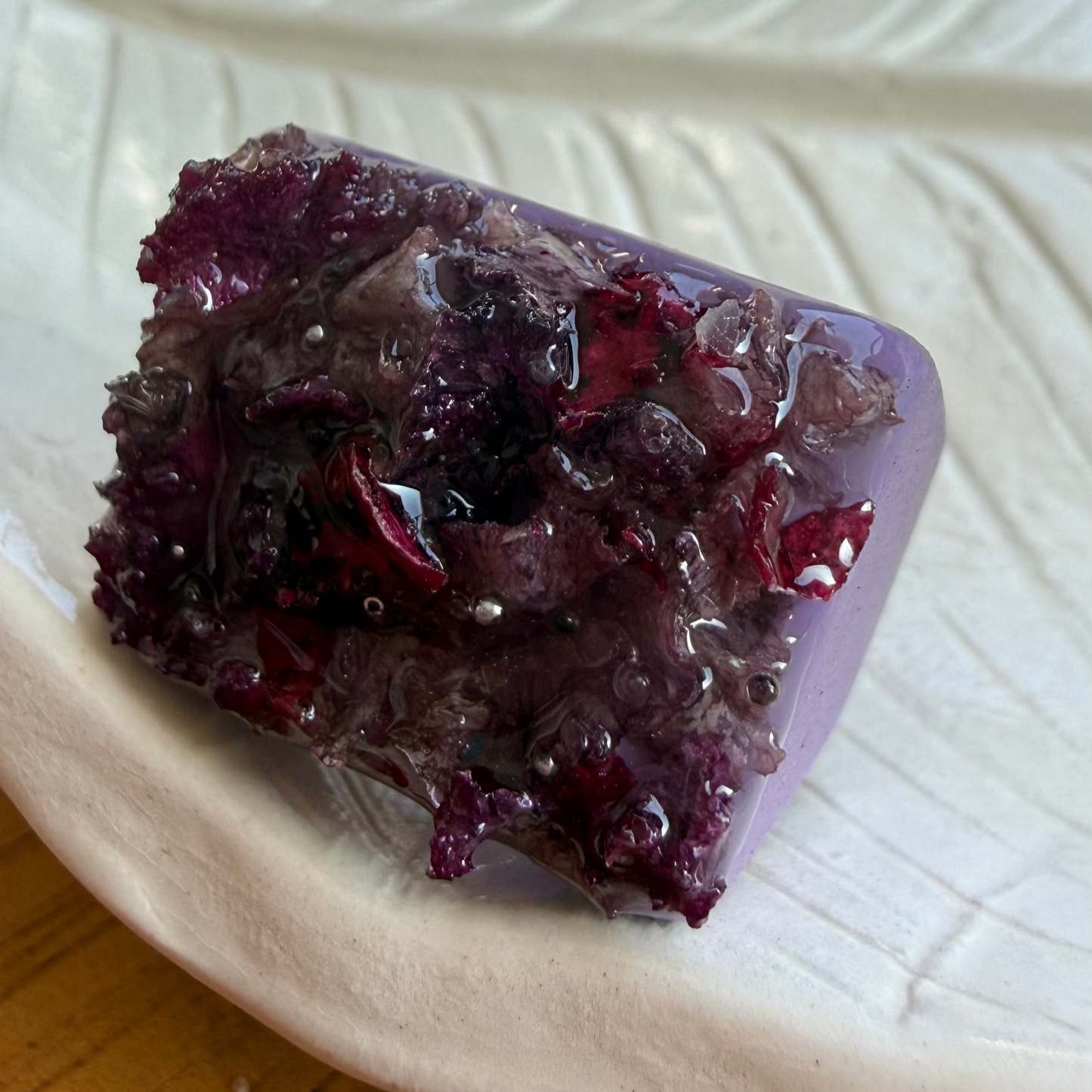 Anillo pétalos de crespón