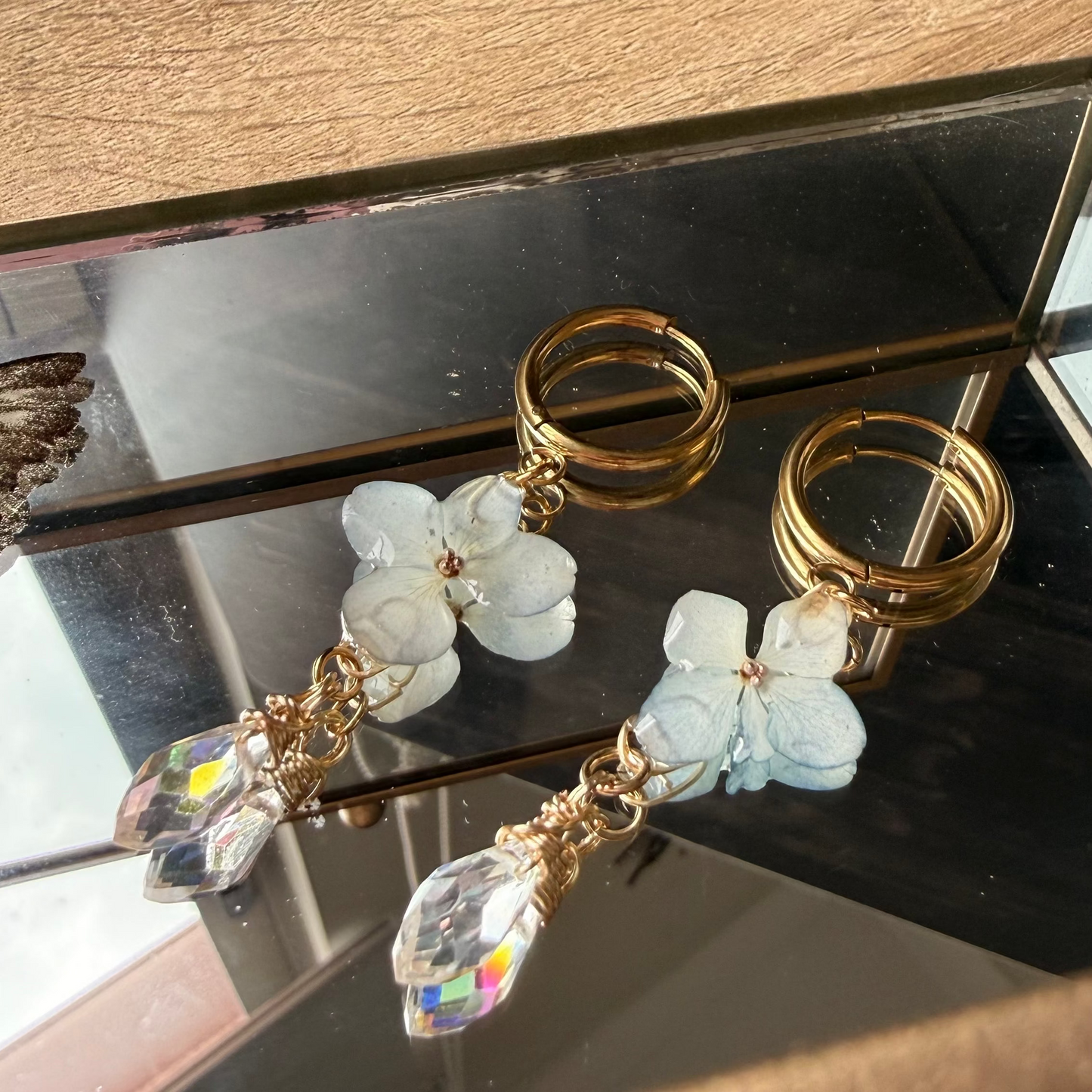 Aros hortensia de luna